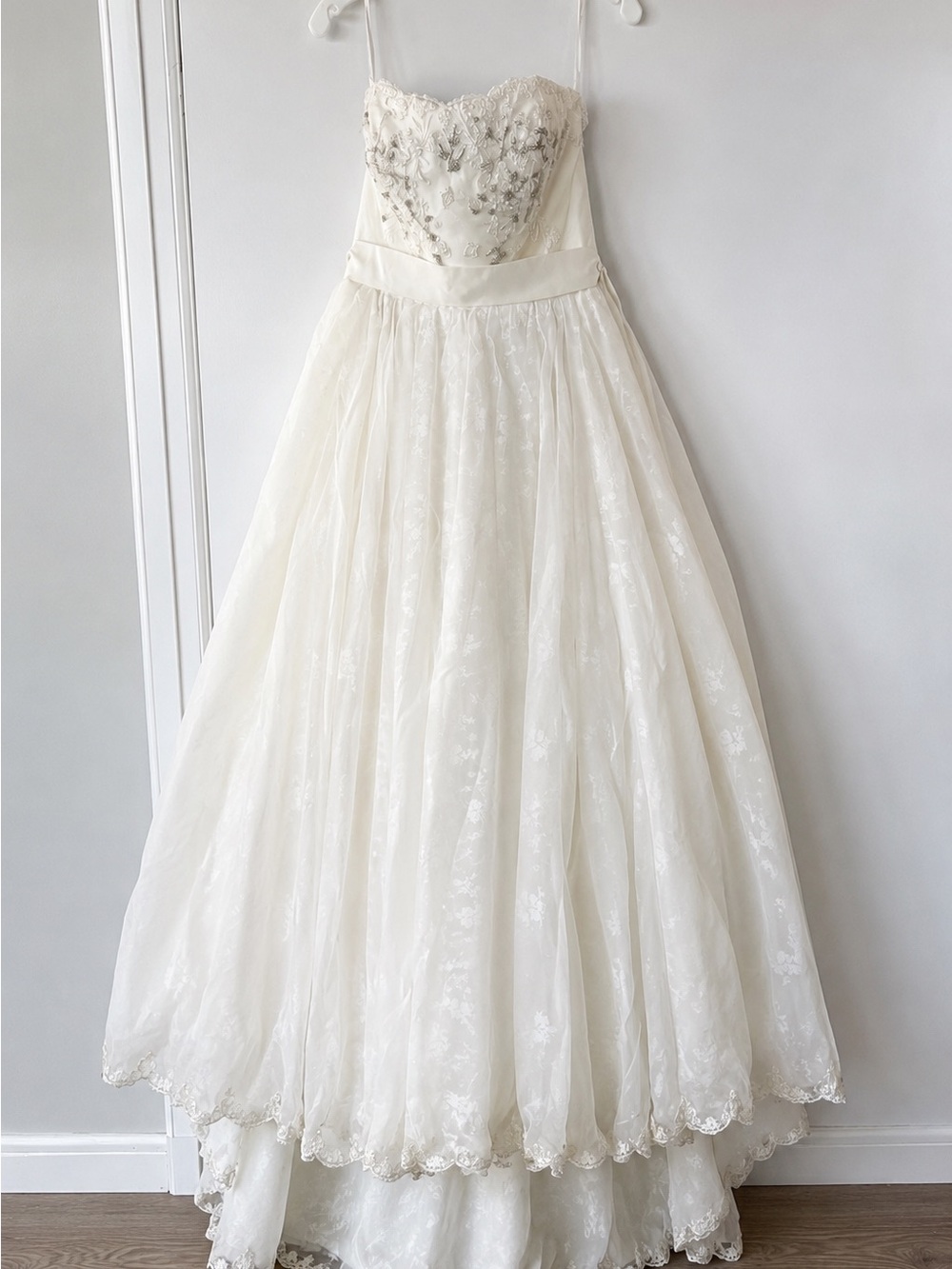 Melissa Sweet David’s Bridal Ivory Wedding Dress Size 8